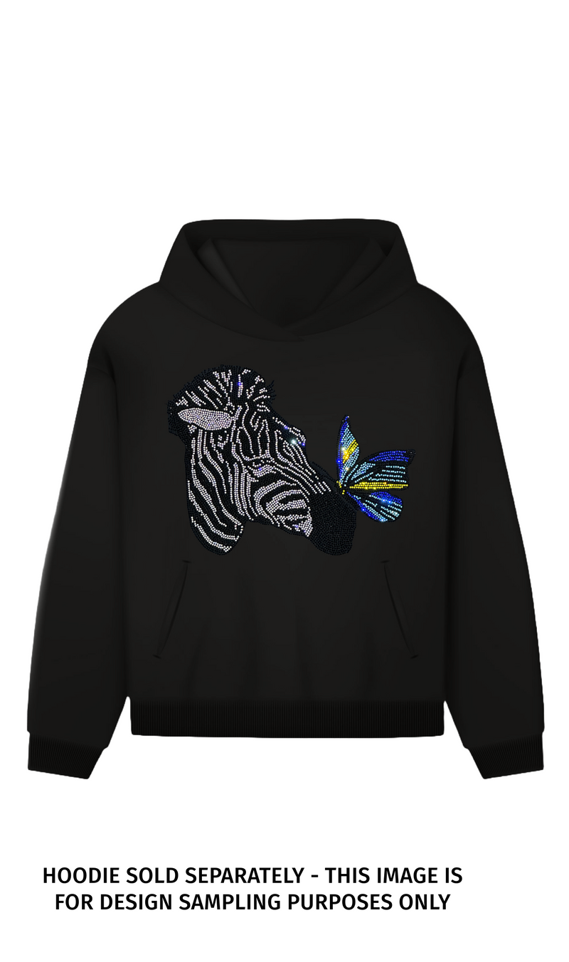 23032 Zebra with butterfly
