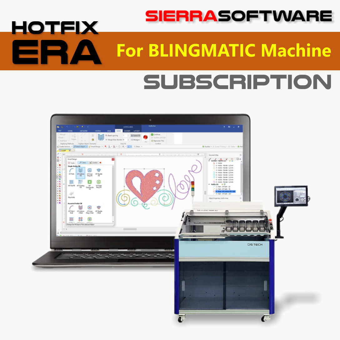Hotfix Era Bling Design Software Subscription for Blingmatic machine