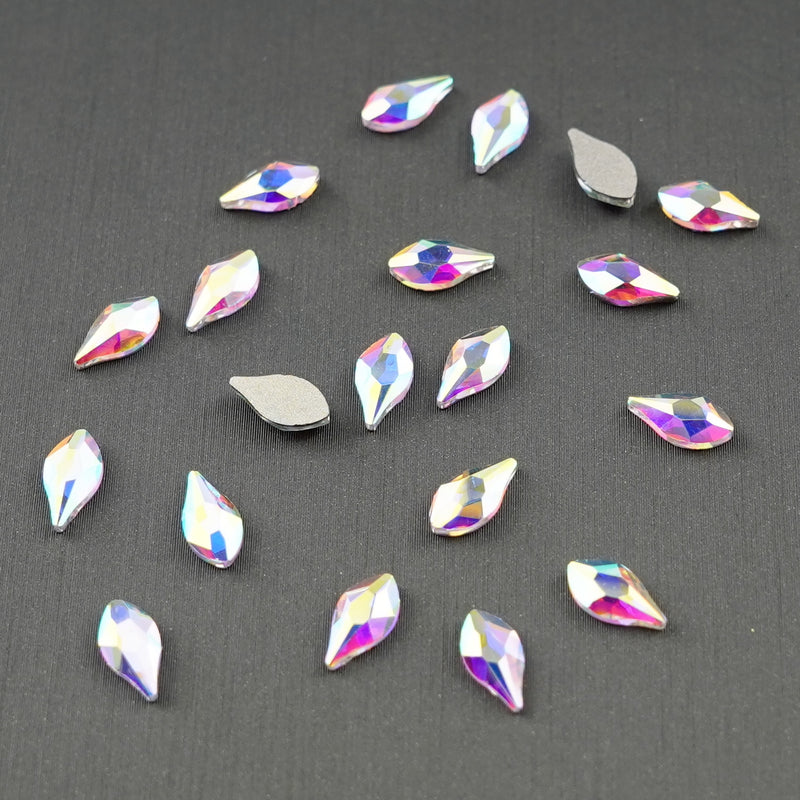 Flame Shape Rhinestone  5x10mm NON Hot-fix Mini Bag 2553