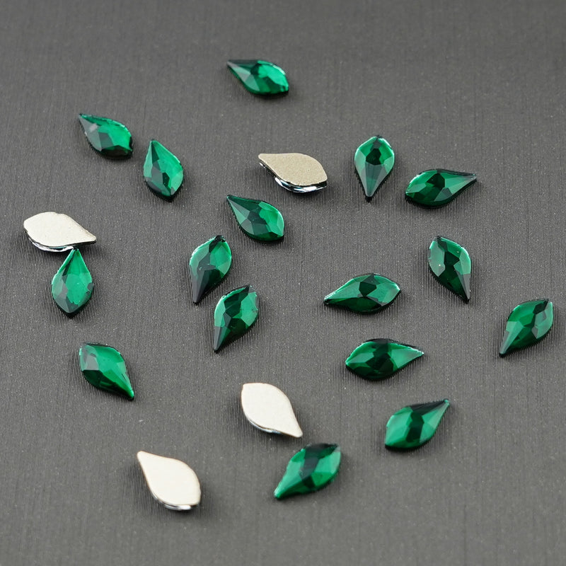 Flame Shape Rhinestone  5x10mm NON Hot-fix Mini Bag 2553