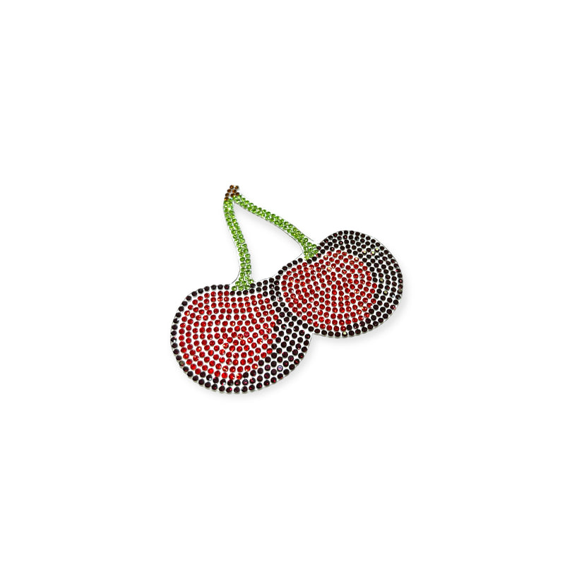 Cherry Hot-fix Rhinestone Patch 2418