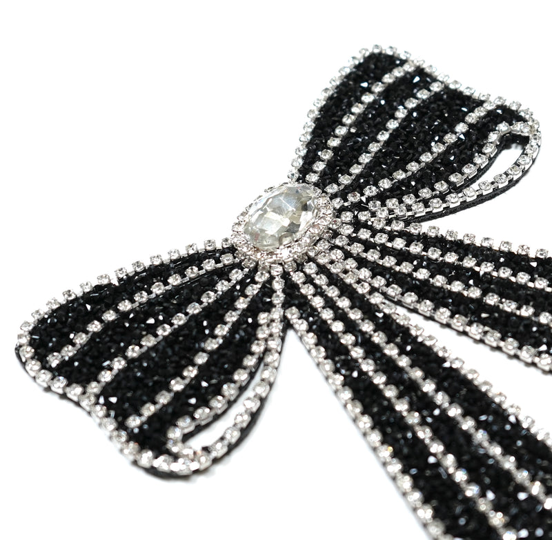 Rhinestones Bow sew on 2404