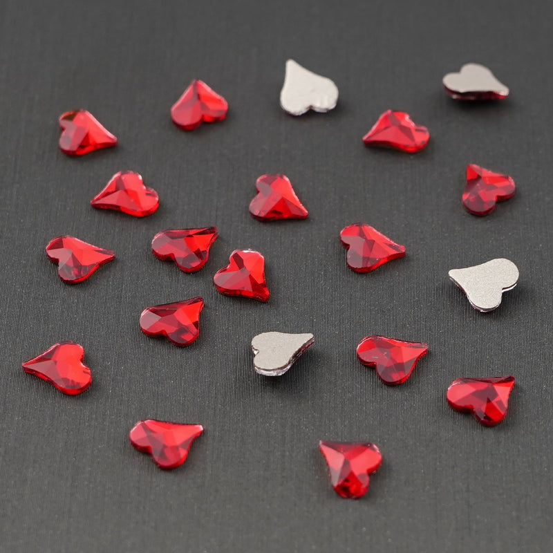 Curvy Heart 6x7mm NON Hot-fix Mini Bag 2572