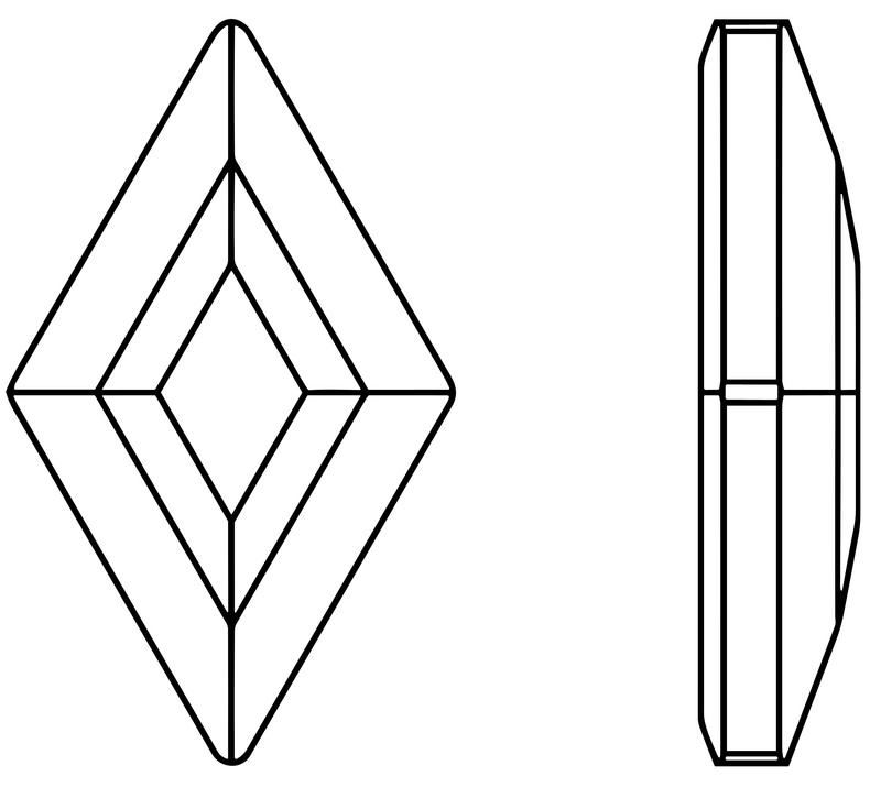 Diamond 3x5mm NON Hot-fix Mini Bag 2549