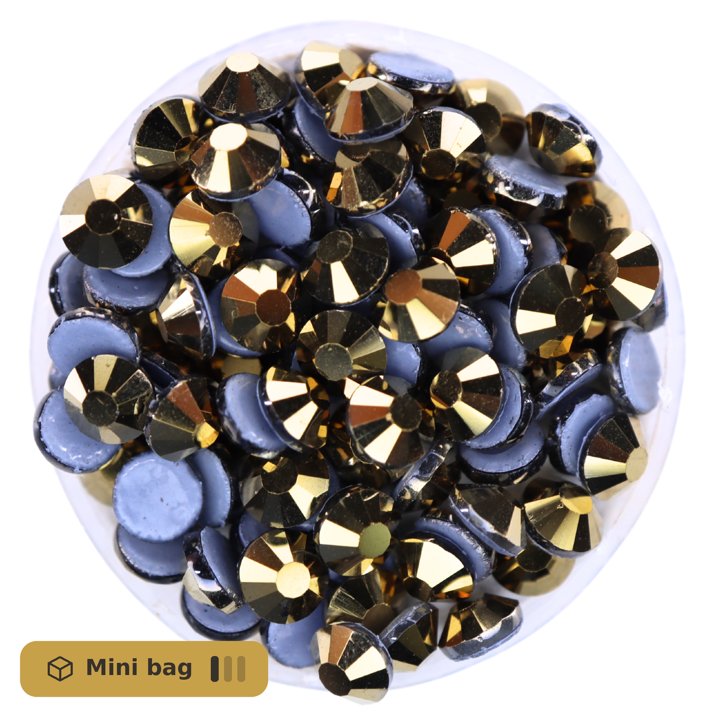 CrystAX Gold Hematite Hot-fix Mini Bag
