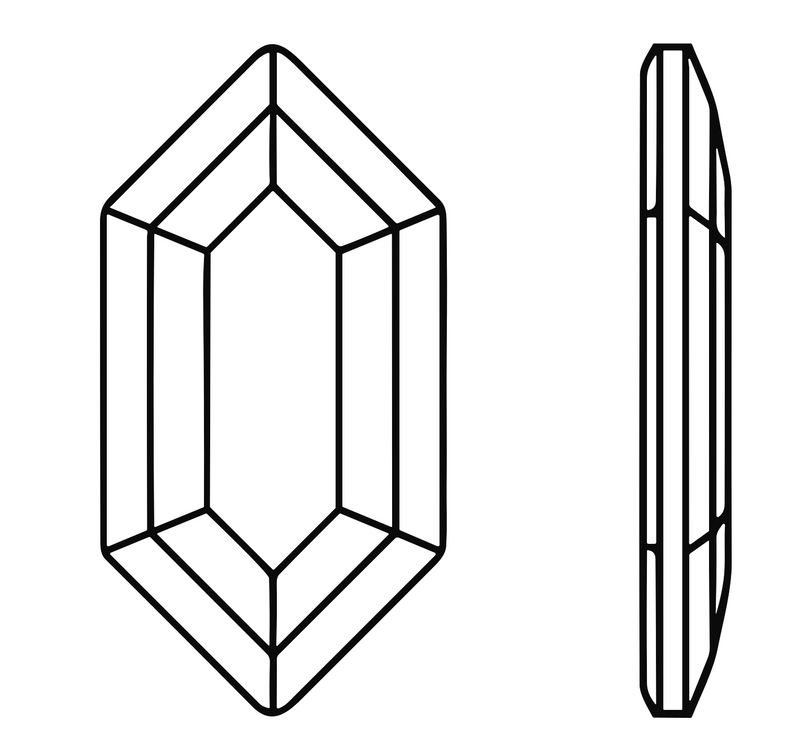 Hexagon 4x8mm NON Hot-fix Mini Bag 2585