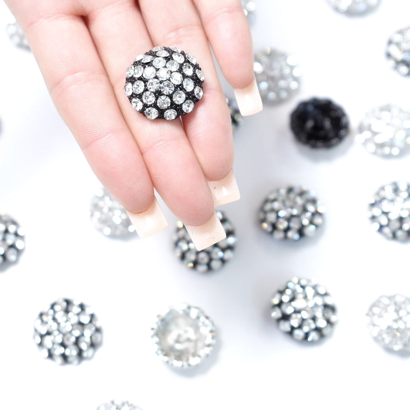 Rhinestone Round Button 204-11