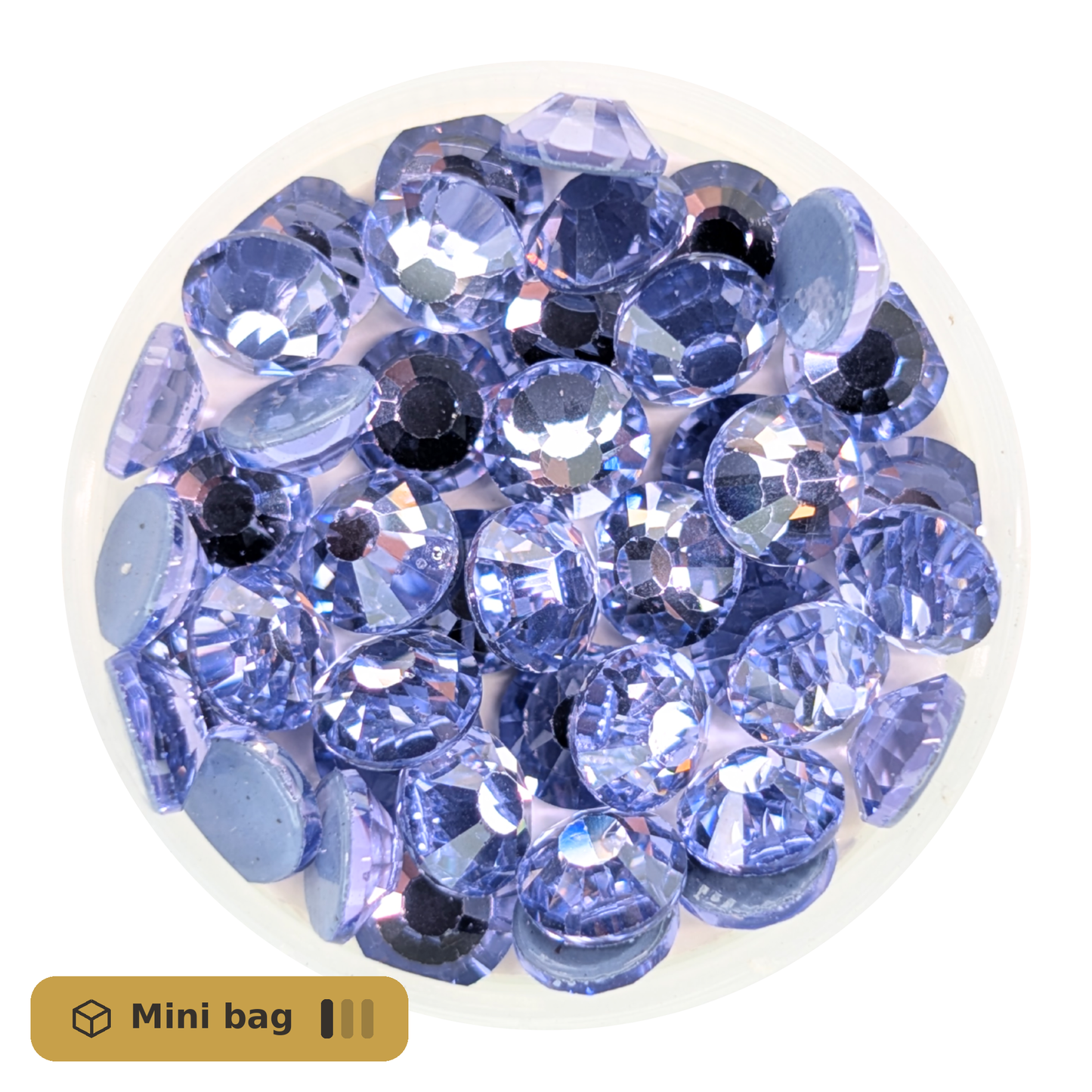CrystAX Violet Hot-fix Mini Bag