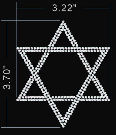 Star of David 11036 Crystal AB