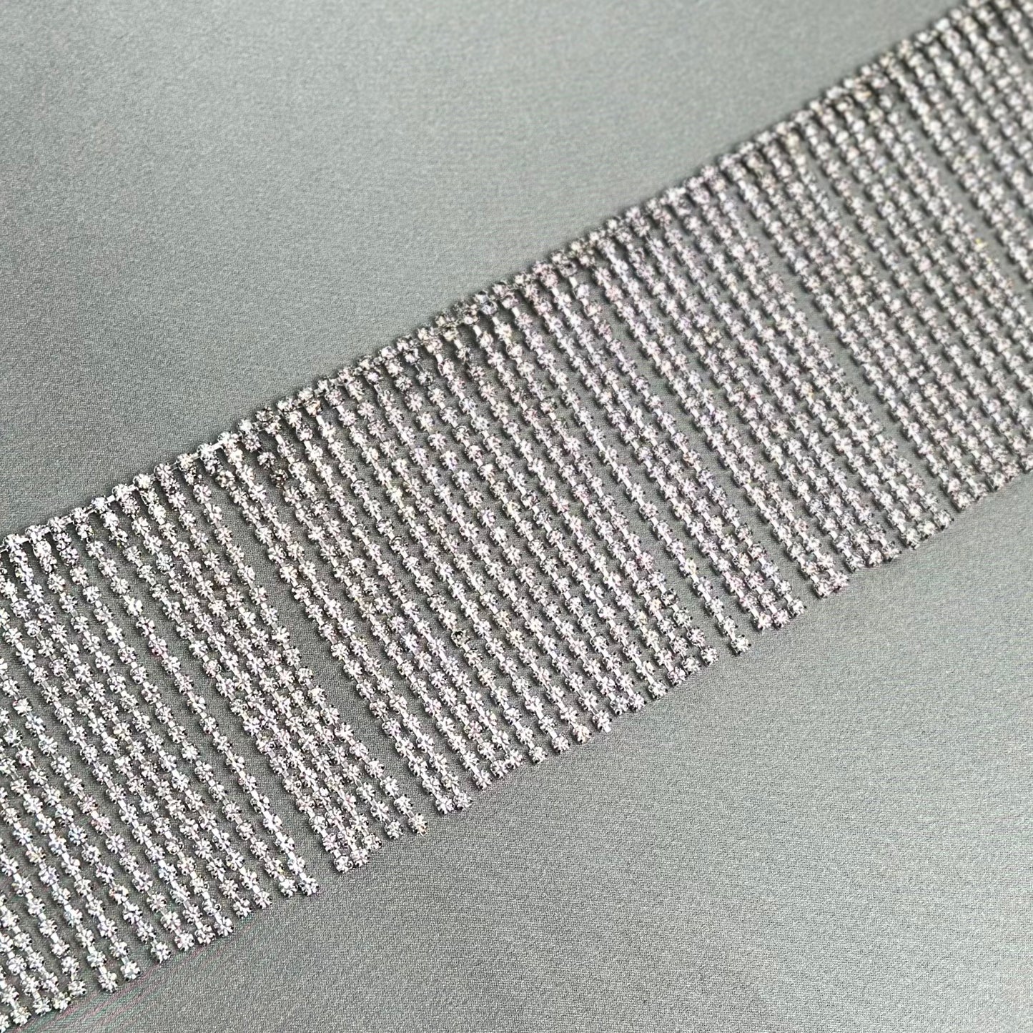 3 inches Fringe Even SS12 Rhinestones by yard