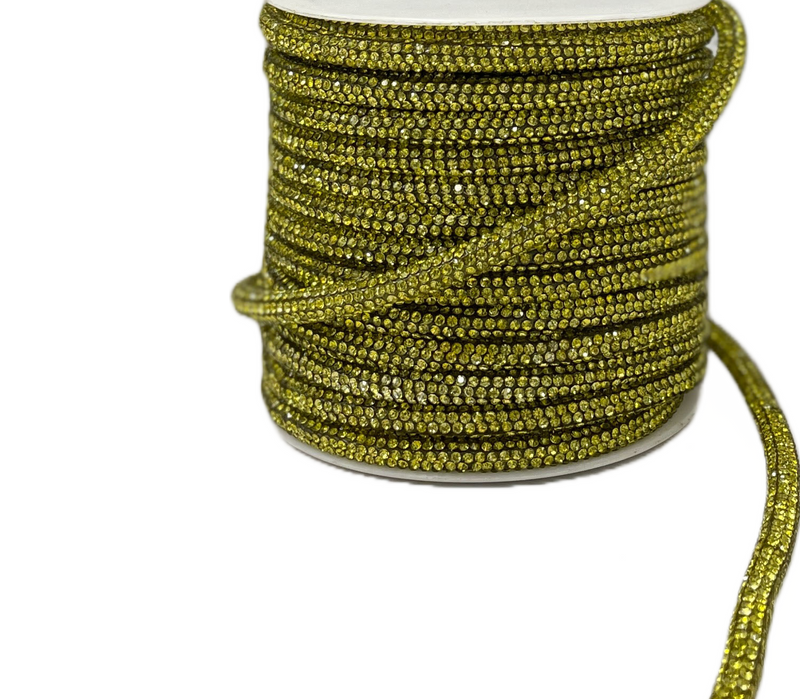 6MM Rhinestone Rope By Roll | 20 Yards