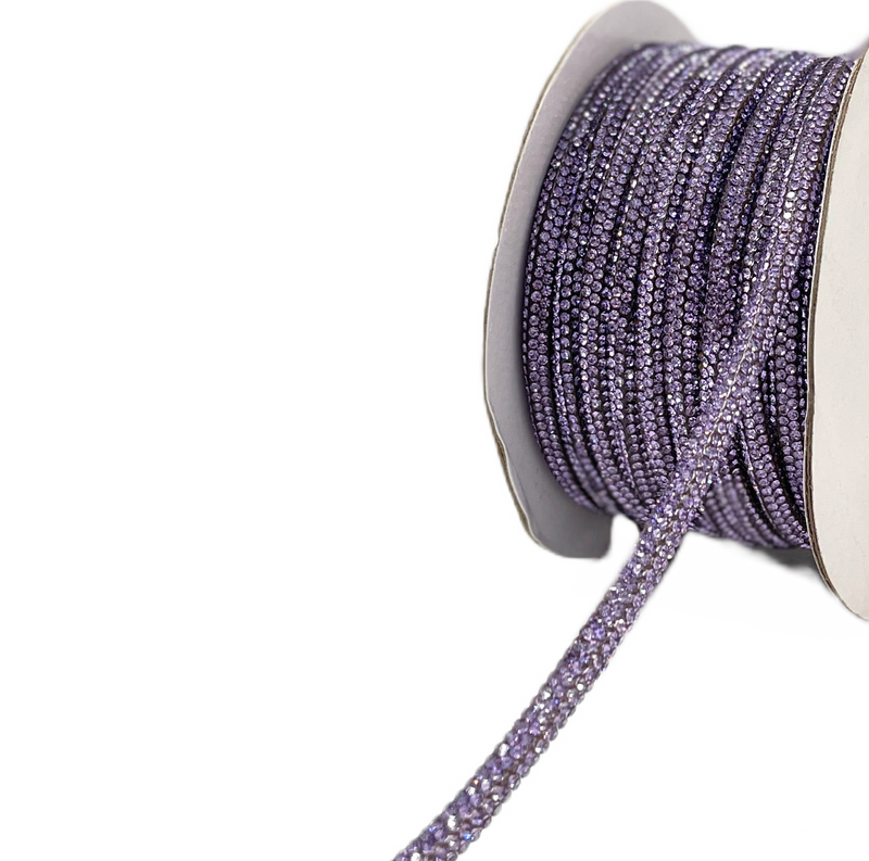 6MM Rhinestone Rope By Roll | 20 Yards
