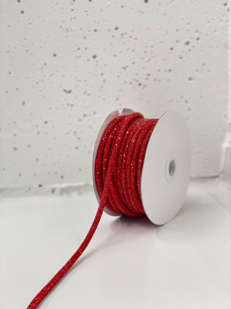 6MM Rhinestone Rope By Roll | 20 Yards