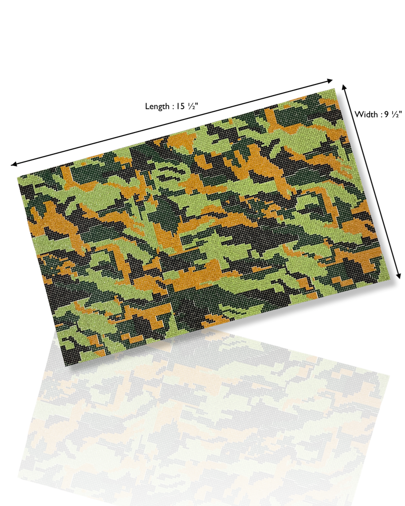 SS6 Camouflage Hotfix Rhinestone Mesh