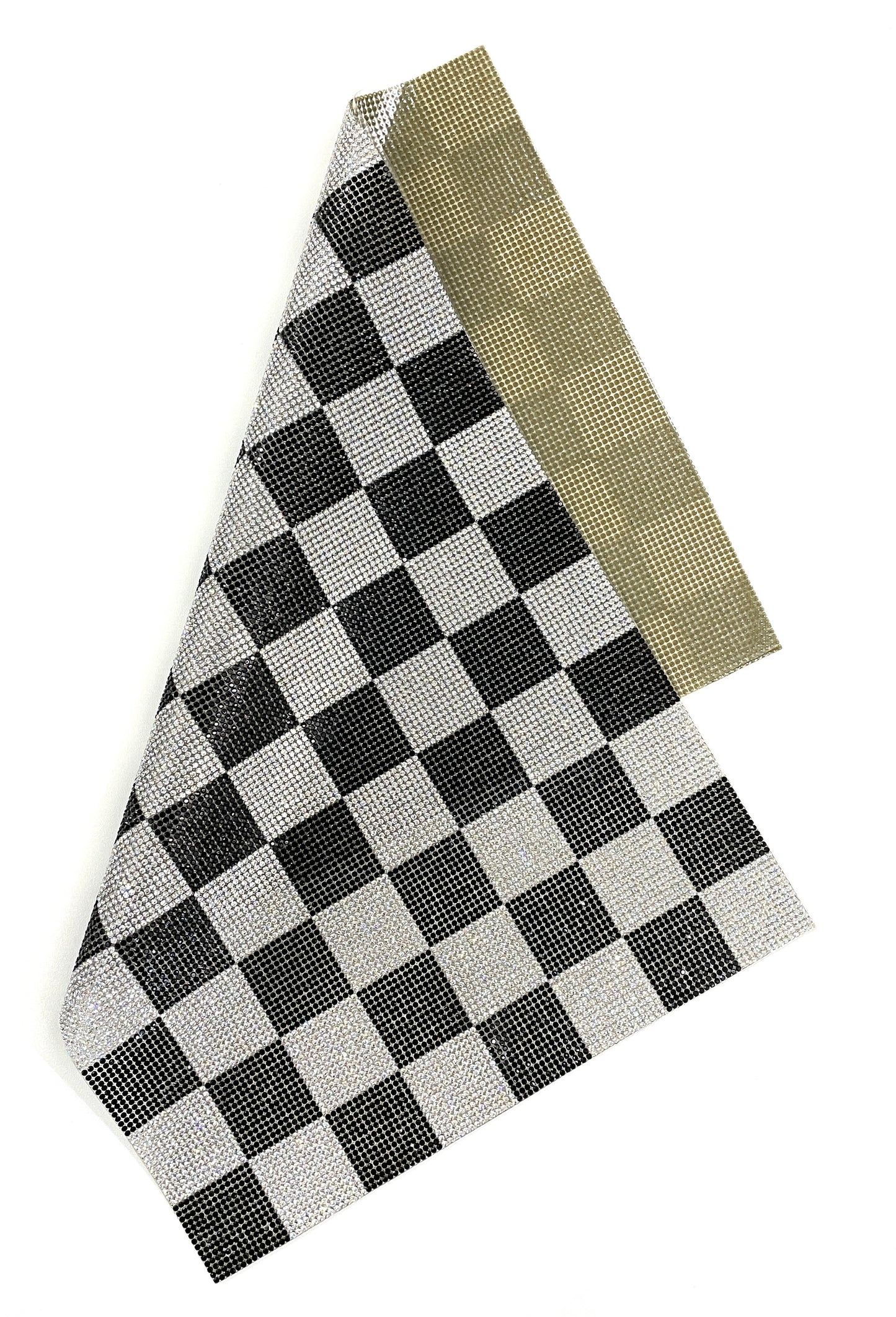 Hot-fix Checker Rhinestone Sheet 9 1/2 in x 15 1/2 in