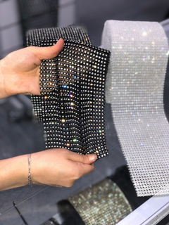 24Line Elastic Rhinestone Banding - Stretches Vertically