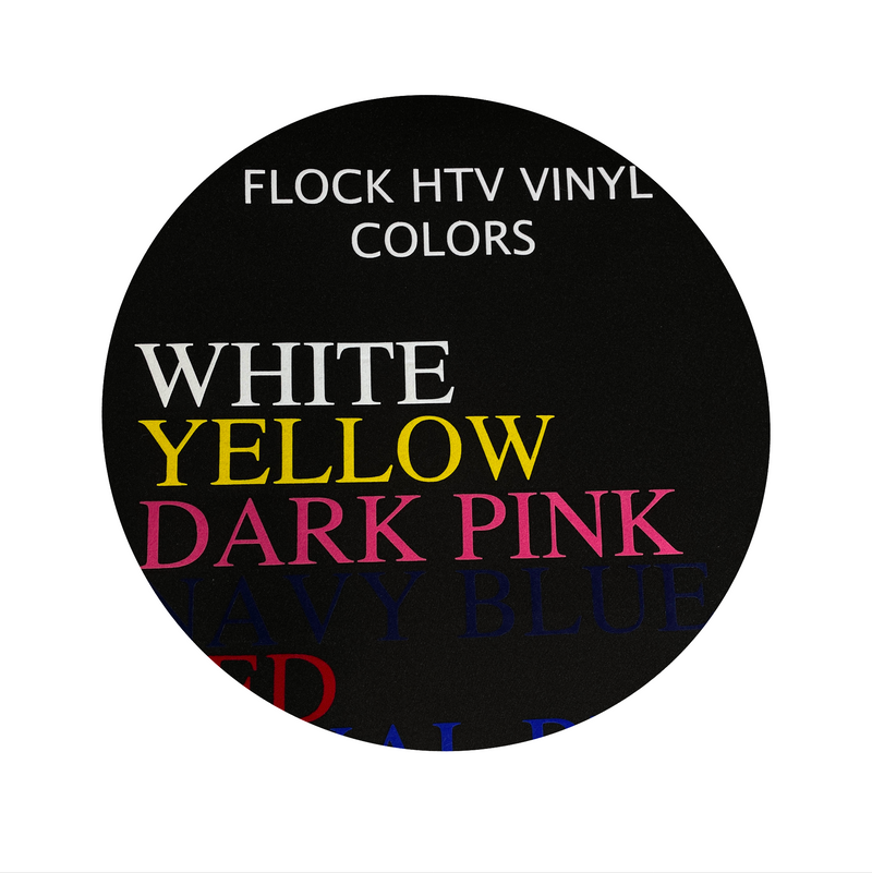 Flock Heat Transfer Vinyl / By Yard 20" x 36"