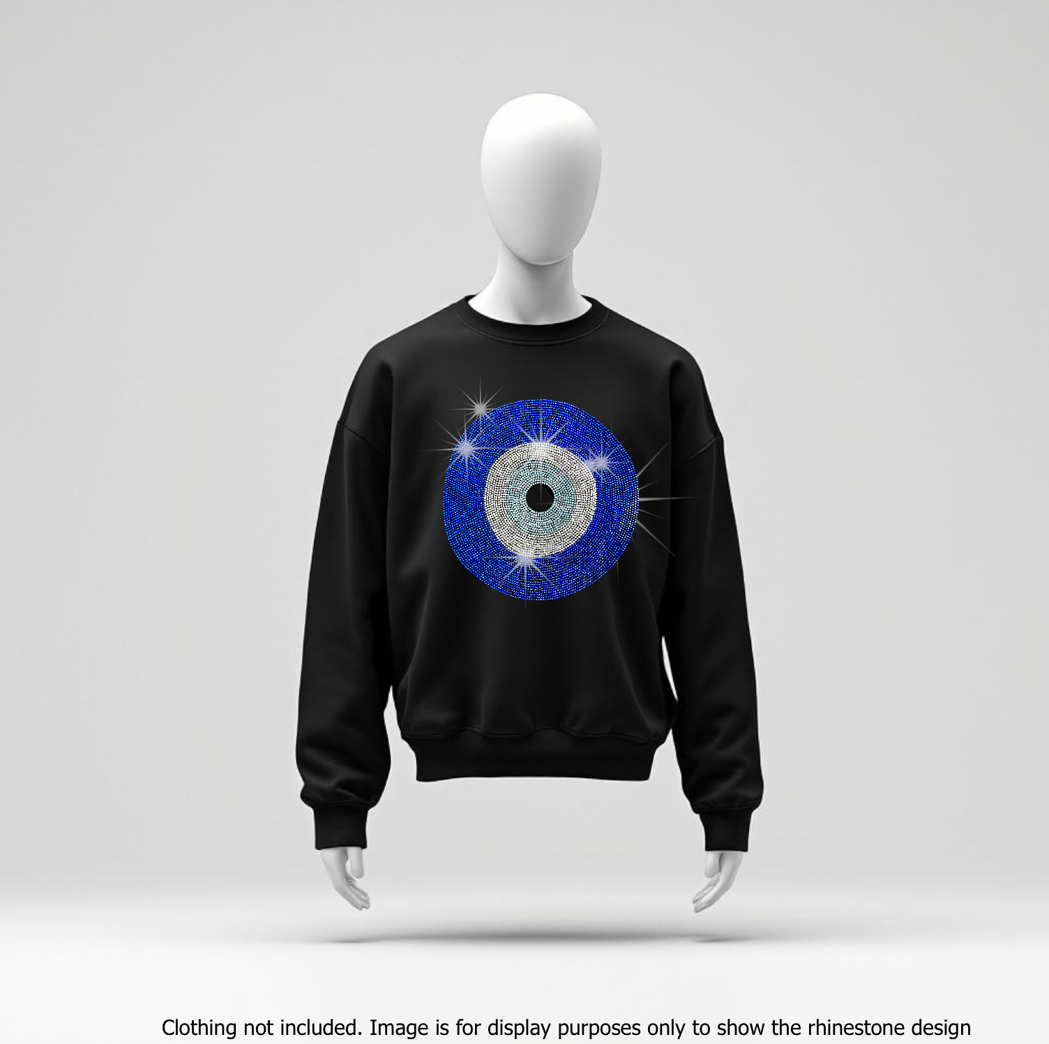 Evil Eye Rhinestone Evil Eye Rhinestone Hot Fix Transfer Iron on design - Ward Off ...