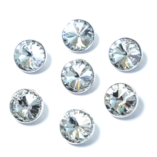 Rhinestone Round Button 19.87mm x 19.87mm 204-02