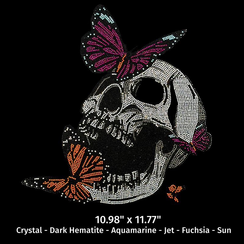 21099 Skull With Butterfly