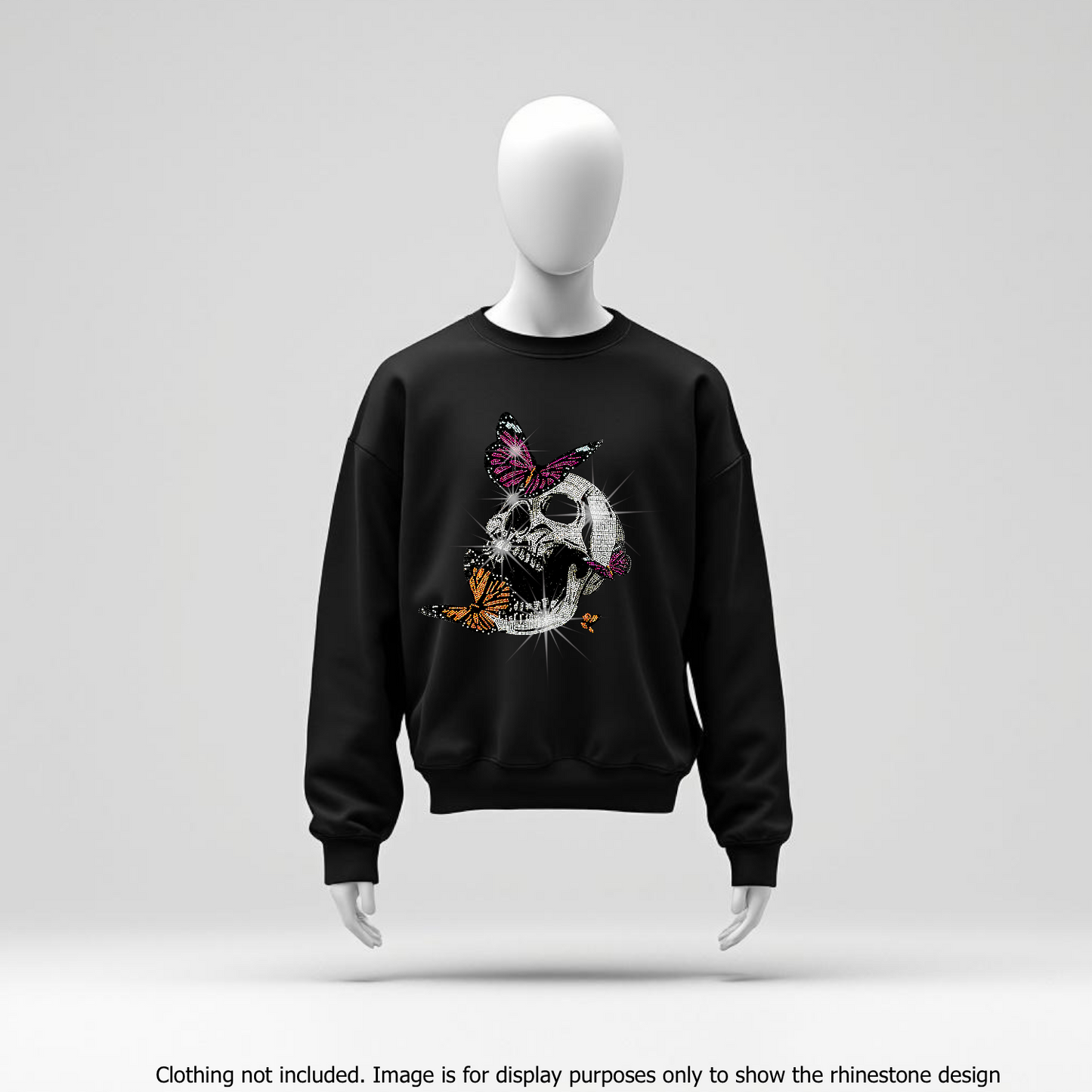 21099 Skull With Butterfly