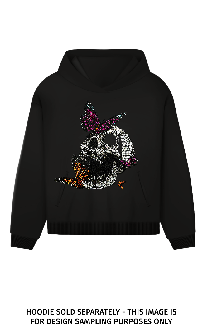 21099 Skull With Butterfly