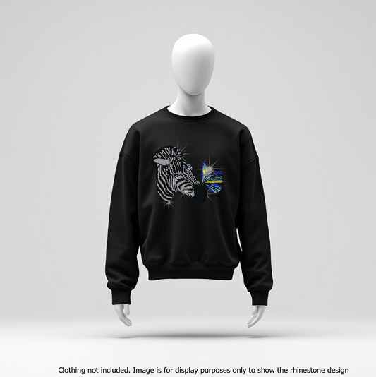 23032 Zebra with butterfly