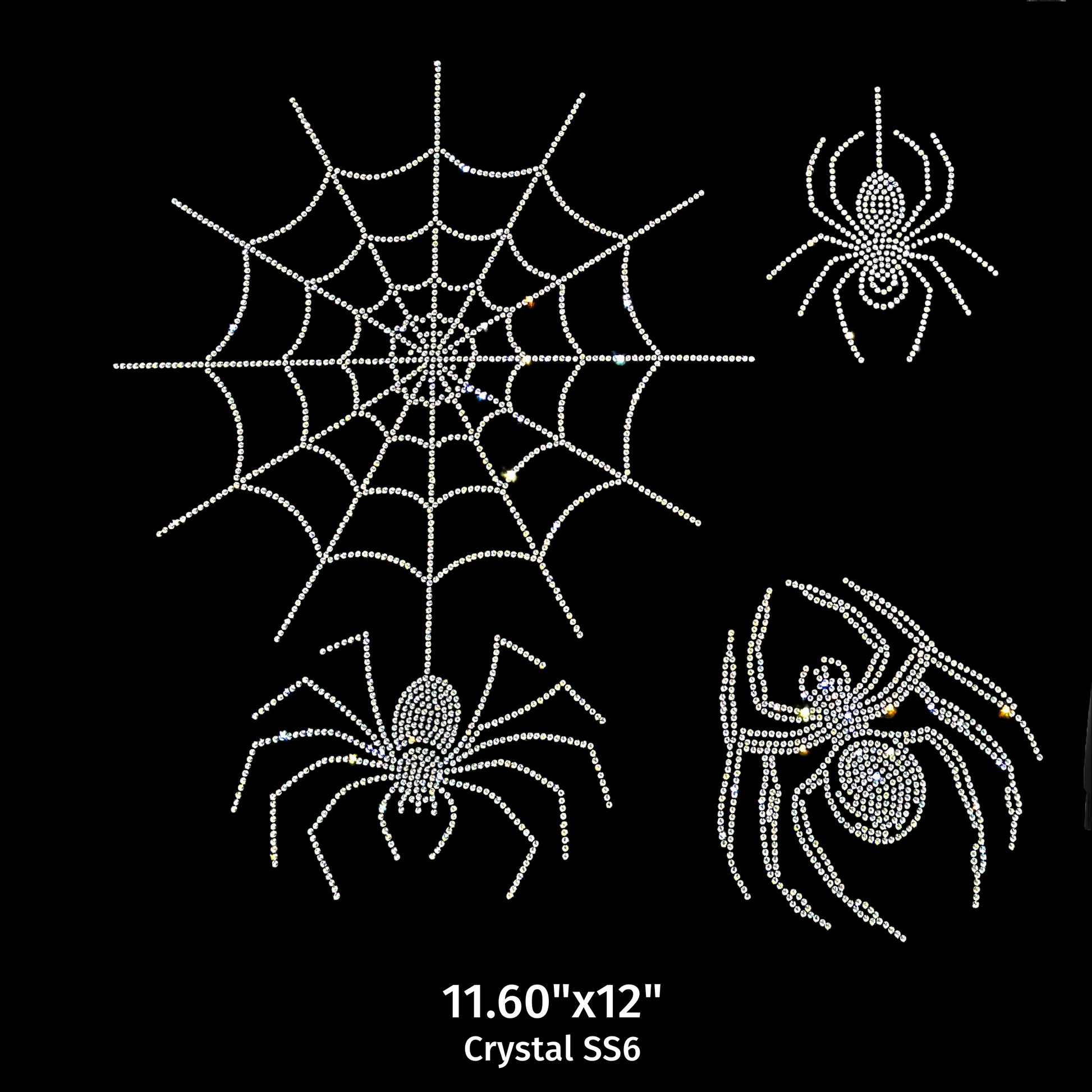 Spider Rhinestone Design 24001 Spider and web – Axiland Rhinestone Depot