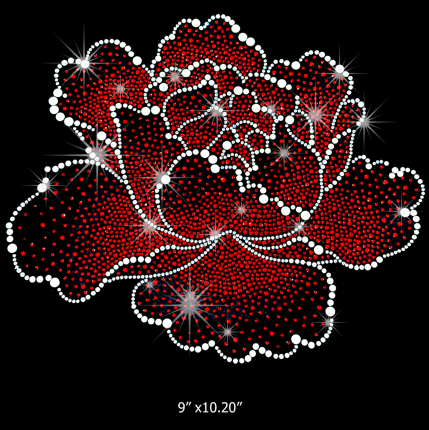 25029 Pearl Flower with Red