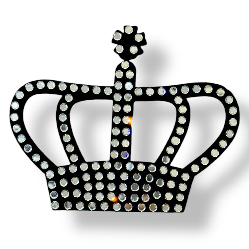 25022 Black Suede Crown