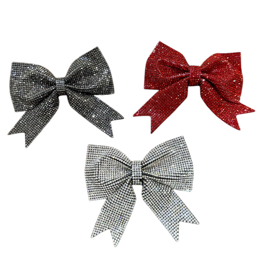 Rhinestones Bow sew on 2406