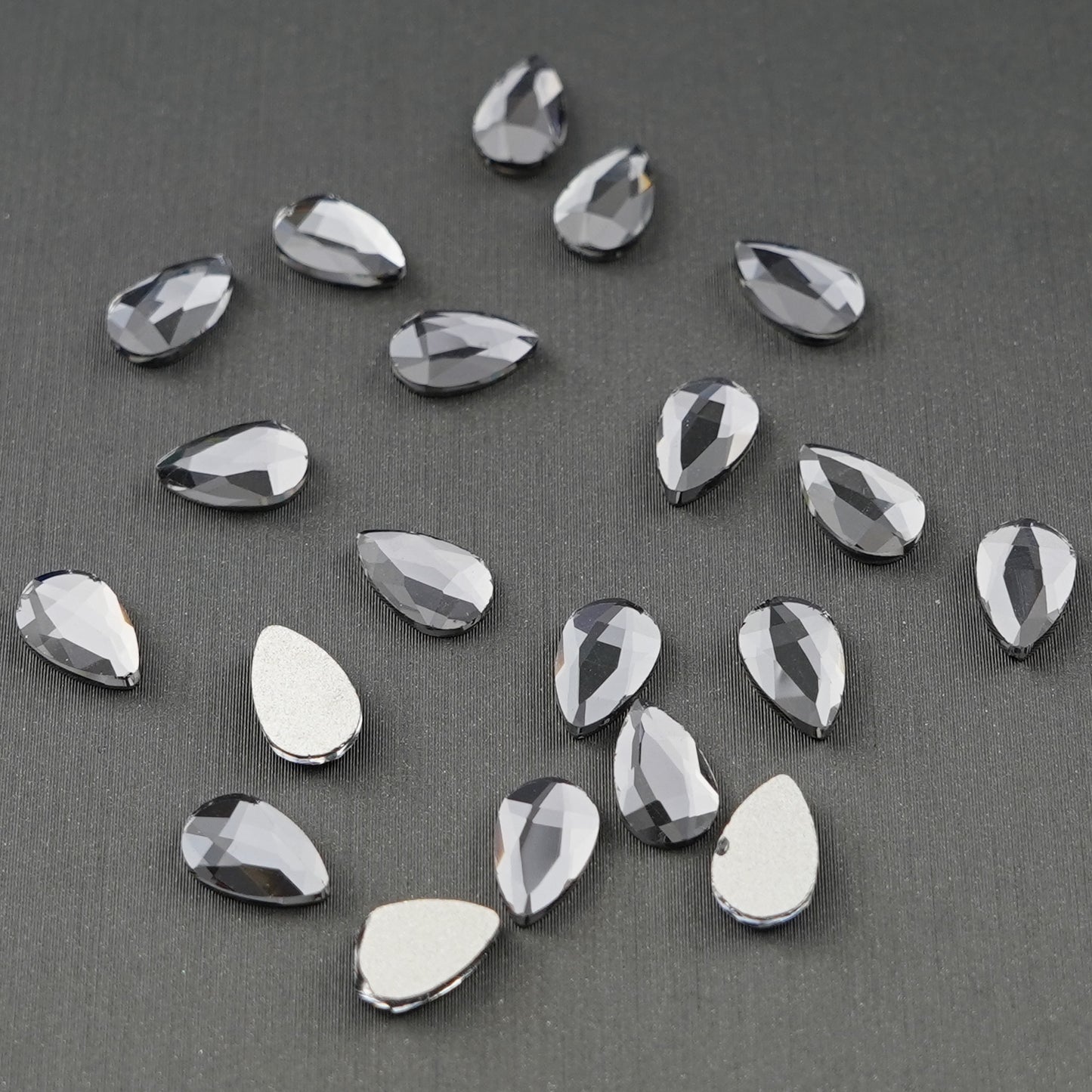 Tear Drop Shape Rhinestone 5x8mm NON Hot-fix Mini Bag -2159-