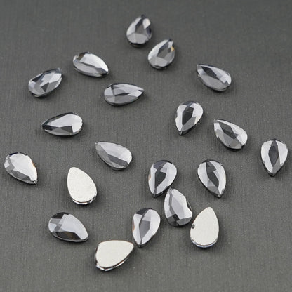 Tear Drop Shape Rhinestone 5x8mm NON Hot-fix Mini Bag -2159-