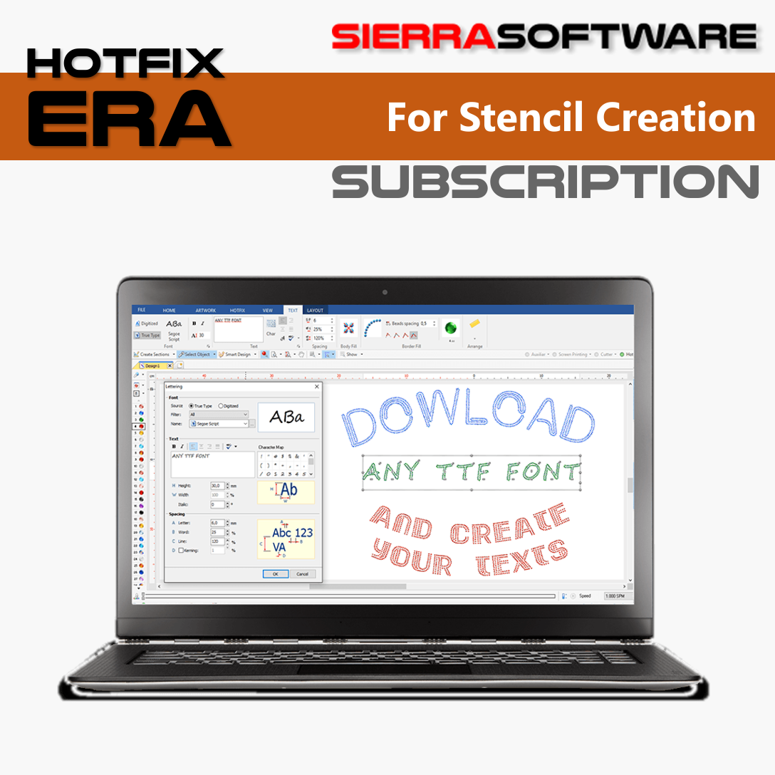 Hotfix Era – Bling Design Software Subscription for Stencil Creation