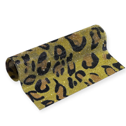 Hot-fix Animal Patterned Rhinestone Sheet 9.5 inch x 15.5 inch