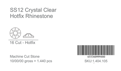 CrystAX Premium Crystal Clear Hot-fix Rhinestones