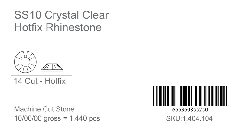 CrystAX Premium Crystal Clear Hot-fix Rhinestones