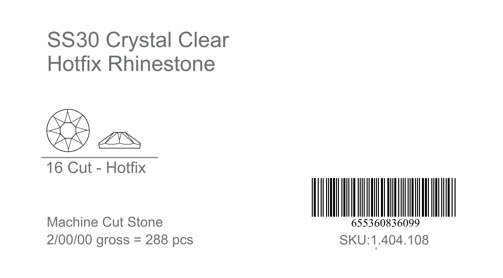 CrystAX Premium Crystal Clear Hot-fix Rhinestones