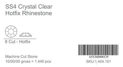 CrystAX Premium Crystal Clear Hot-fix Rhinestones