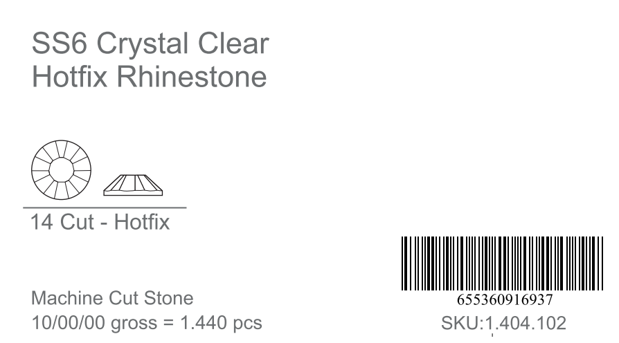 CrystAX Premium Crystal Clear Hot-fix Rhinestones