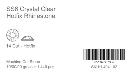 CrystAX Premium Crystal Clear Hot-fix Rhinestones