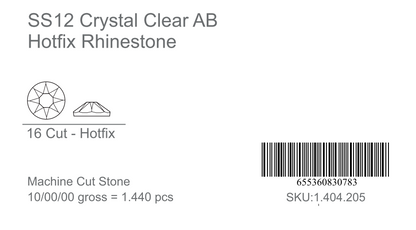 CrystAX Premium Crystal AB Hot-fix Rhinestones