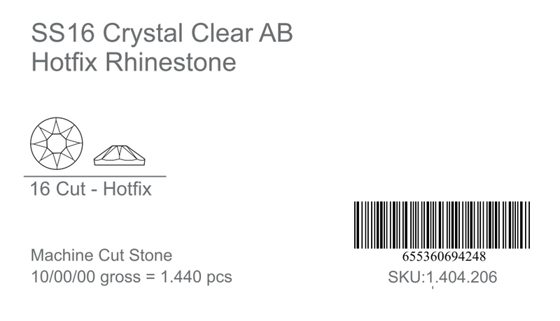 CrystAX Premium Crystal AB Hot-fix Rhinestones