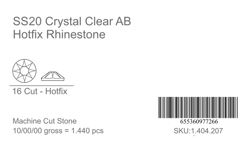 CrystAX Premium Crystal AB Hot-fix Rhinestones