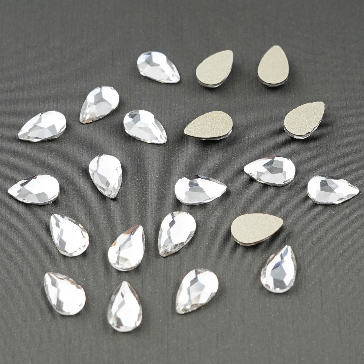 Tear Drop Shape Rhinestone 5x8mm NON Hot-fix Mini Bag -2159-