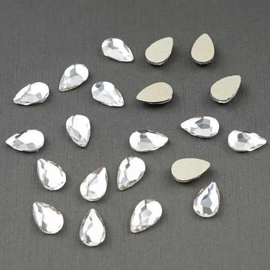 Tear Drop Shape Rhinestone 5x8mm NON Hot-fix Mini Bag -2159-