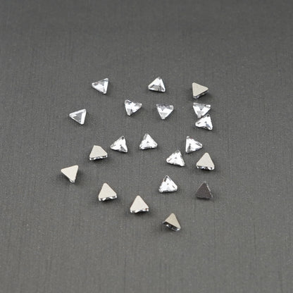 Triangle shape Rhinestone 3x10mm NON Hot-fix Mini Bag -2253-