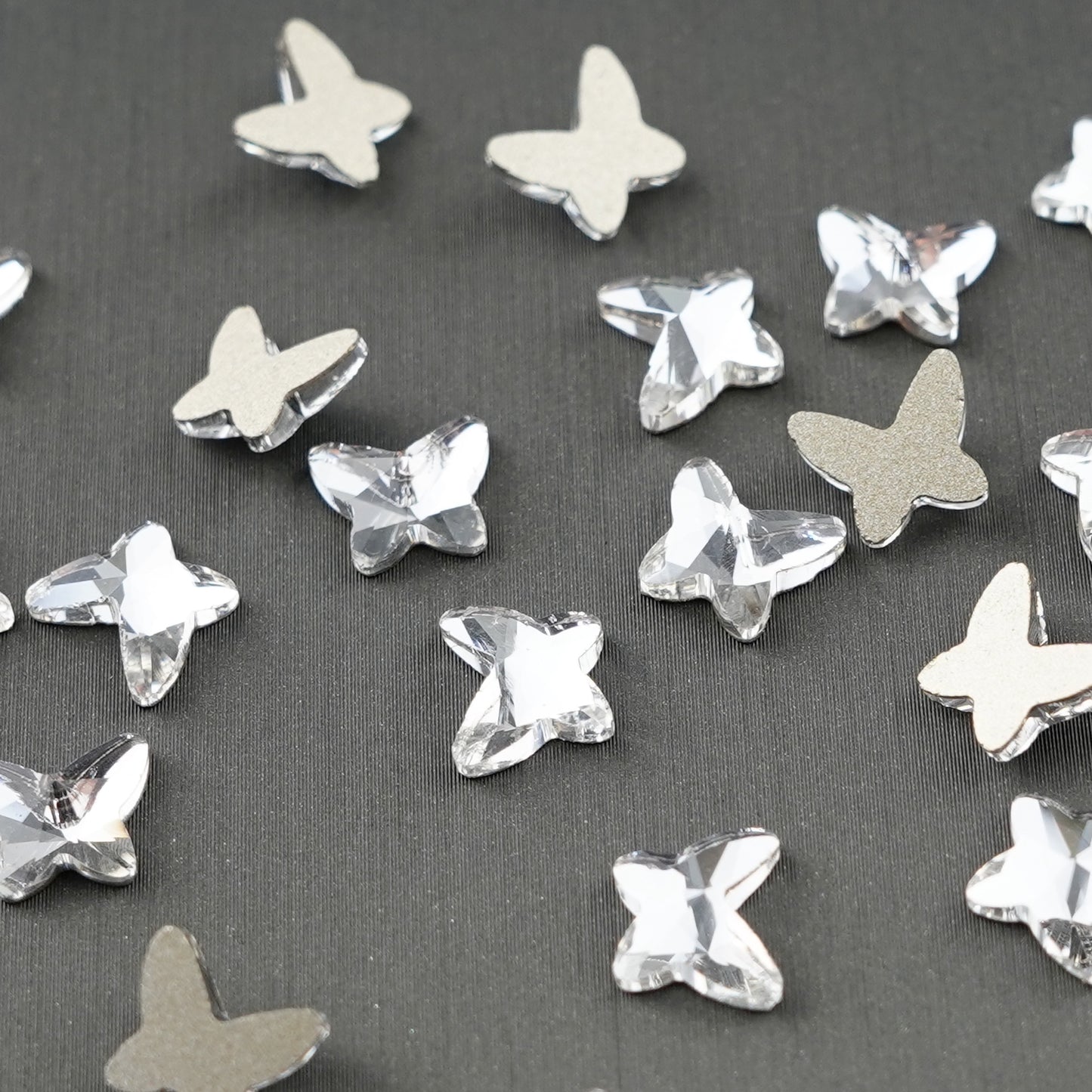 Butterfly shape Rhinestone 7x8mm NON Hot-fix Mini Bag 2502