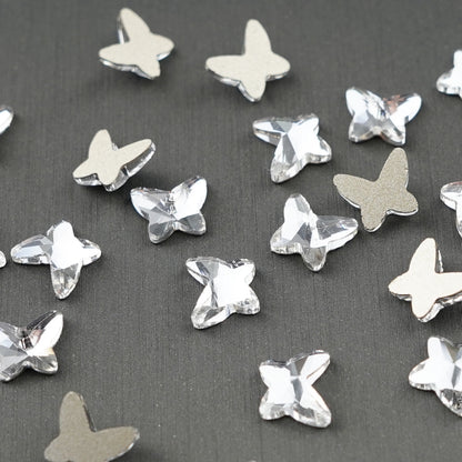 Butterfly shape Rhinestone 7x8mm NON Hot-fix Mini Bag 2502