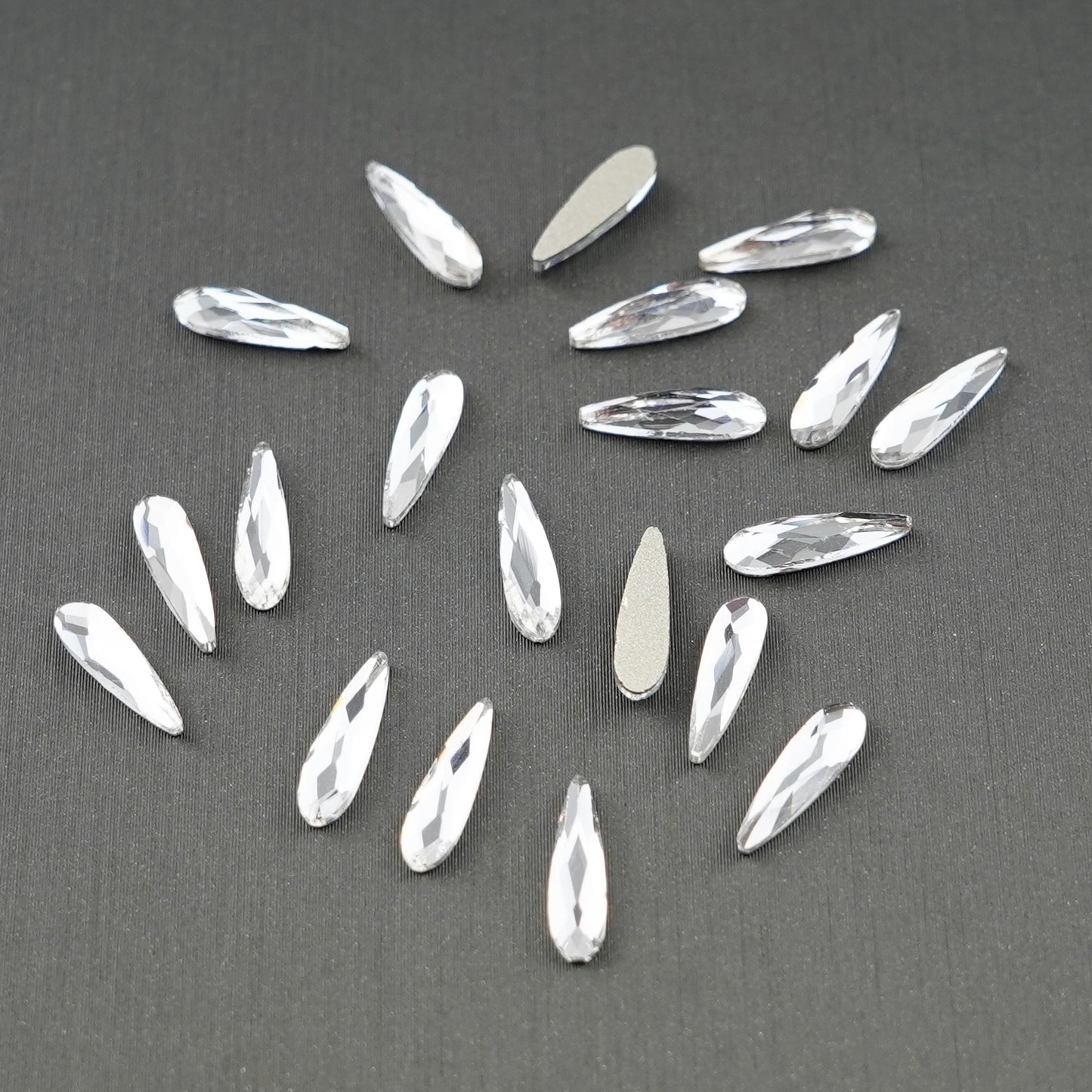 Rain Drop Shape Rhinestone 3x10mm NON Hot-fix Mini Bag 2582